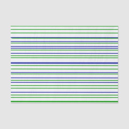 Green blue purple strips moderne custom pattern tissuepapier (Voorkant)