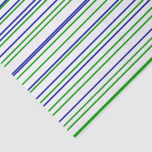 Green blue purple strips moderne custom pattern tissuepapier (Detail)