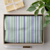 Green blue purple strips moderne custom pattern tissuepapier (Geschenk)