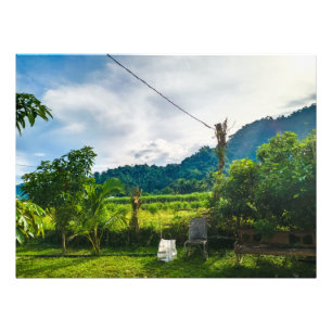 Green Boerderij Life Village Foto Afdruk