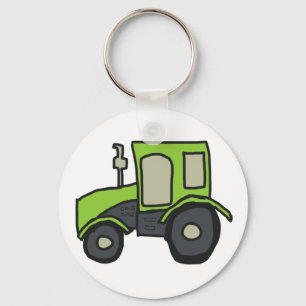 Green Boerderij Tractor Sleutelhanger