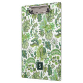 Green Boho  Floral Monogram Klembord (Links)