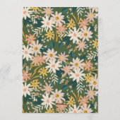 Green Boho Garden Floral Couples Bridal Shower  Kaart (Achterkant)