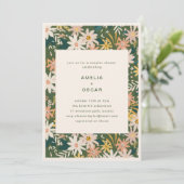 Green Boho Garden Floral Couples Bridal Shower  Kaart (Staand voorkant)