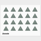 Green Boho kerstcadeau Driehoek Sticker (Vel)