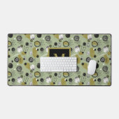 Green Boho Pattern Monogram Name  (Clavier et souris)