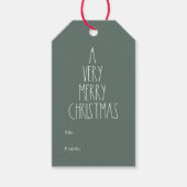 Green Boho Polka Dot Kerstmis van Cadeaulabel (Voorkant)