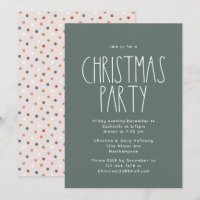 Green Boho Polka Dot Kerstparty