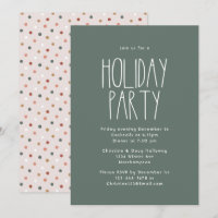 Green Boho Polka Dot Kerstparty