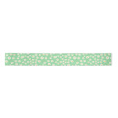 Green Boho Spring Daisies Pattern Lint (Voorkant)