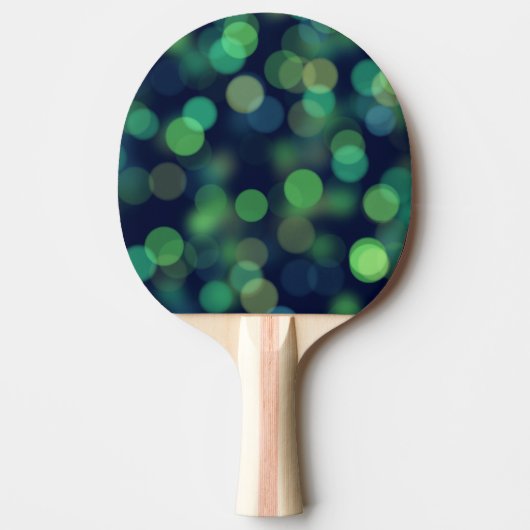 Green Bokeh Abstract Tafeltennisbatje (Voorkant)