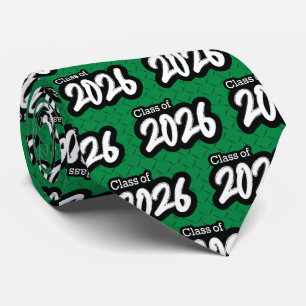 Green Bold Brush Klasse van 2026 Stropdas