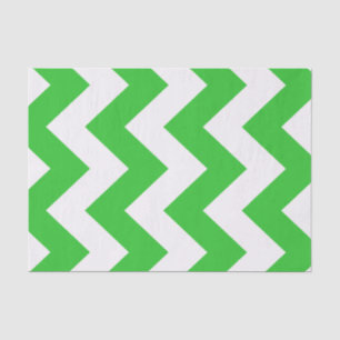 Green Bold Mod Chevron Tissuepapier