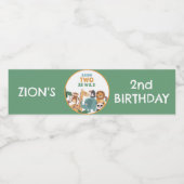 Green Born Two Be Wild Waterfles Etiket (Enkel label)