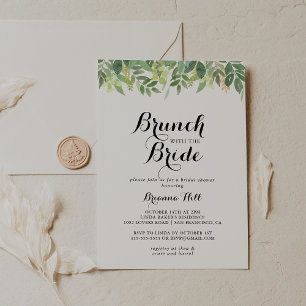 Green Botanical Brunch met de bruidsdouche Kaart