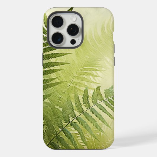 Green Botanical Fern Feuille iPhone ou coque ipad (Verso)