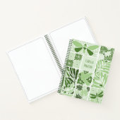 Green Botanical Notebook | Custom Name Notitieboek (Binnen)
