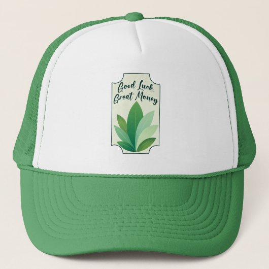 Green Botanical St Patrick’s Day Shirt – boné Trucker Pet (Voorkant)