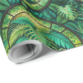 Green botanical-themed wrapping paper cadeaupapier (Rol Hoek)