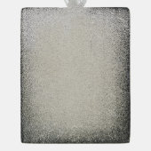 Green Bow Pastel Baby eerste kerstmis Verzilverd Kader Ornament (Achterkant)