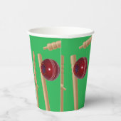 Green bowled bij cricket, papieren bekers (Rechts)
