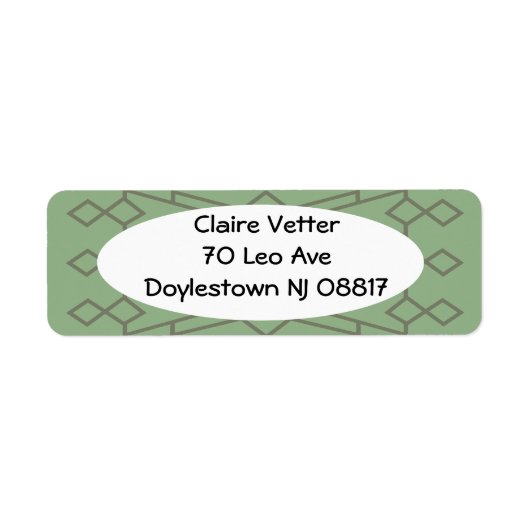 Green Bowties Etiket (Voorkant)