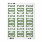 Green Bowties Etiket (Full Sheet)