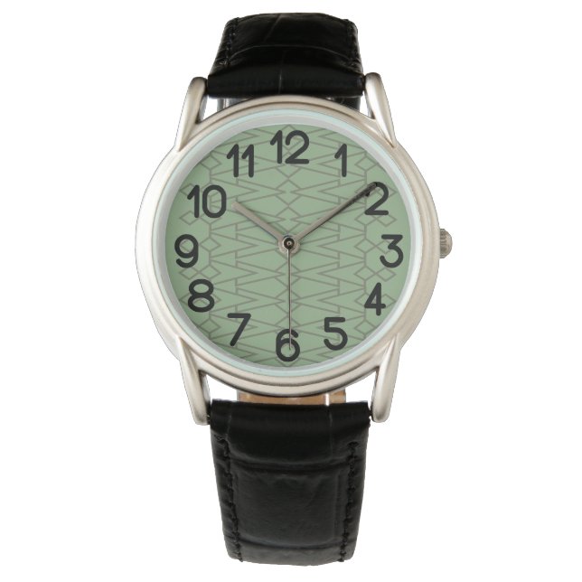 Green Bowties Horloge (Voorkant)