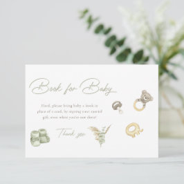 Green Boy Baby shower boekt voor Baby kaart