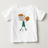 Green Boy Basketball Player t-shirts en Gifts (Voorkant)
