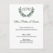 Green Branches Invitation Briefkaart (Voorkant)