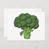 Green Broccoli Briefkaart (Voorkant / Achterkant)