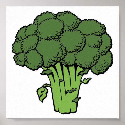 Green Broccoli Poster (Voorkant)