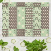Green Brown Kitchen Hand Towel Theedoek (Gevouwen)