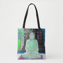 Green Buddha Canvas tas