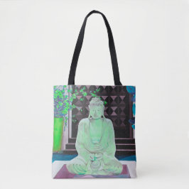 Green Buddha Canvas tas