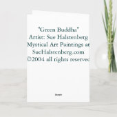 Green Buddha Kaart (Achterkant)