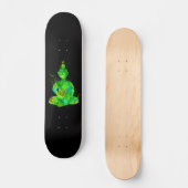 Green Buddha Silhouette Skateboard (Voorkant)