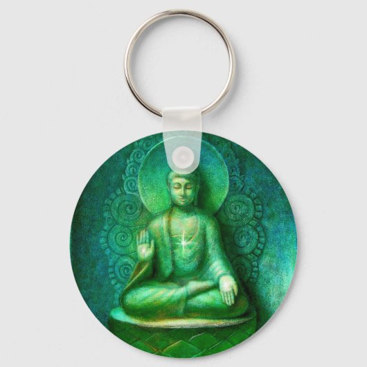 Green Buddha Sleutelhanger (Voorkant)