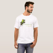 Green Budgie Art T-shirt (Voorkant volledig)