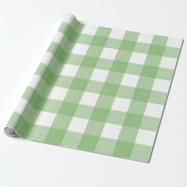 Green Buffalo Check Cadeaupapier