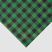 Green Buffalo Check met Wash Texture Tissuepapier (Detail)