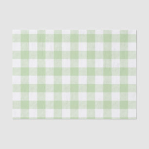 Green Buffalo Check Pattern Tissuepapier