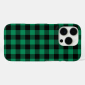 Green Buffalo Check Pset Holiday Patroon Case-Mate iPhone Case (Achterkant (horizontaal))