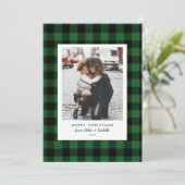 Green Buffalo met kerstmis Feestdagenkaart (Staand voorkant)