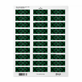 Green Buffalo Play II Return Address Label (Full Sheet)