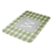 Green Buffalo Pset Monogram Bath Mat (Gekanteld)