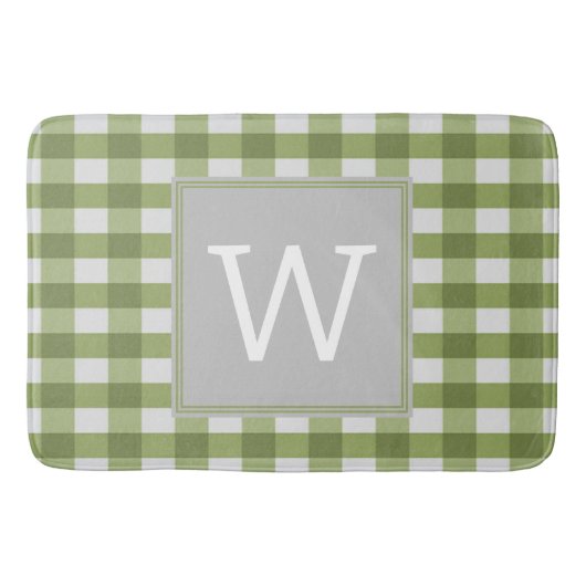 Green Buffalo Pset Monogram Bath Mat (Voorkant)
