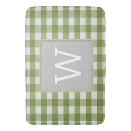 Green Buffalo Pset Monogram Bath Mat (Voorkant Verticaal)