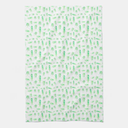 Green Bug Tea Towel Theedoek (Verticaal)